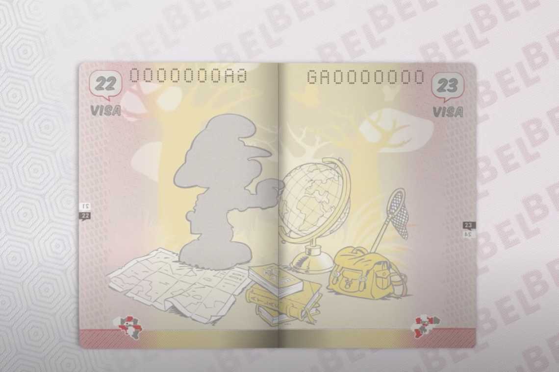 Ste vedeli, da vas na belgijskih potnih listov pozdravljajo smrkci?