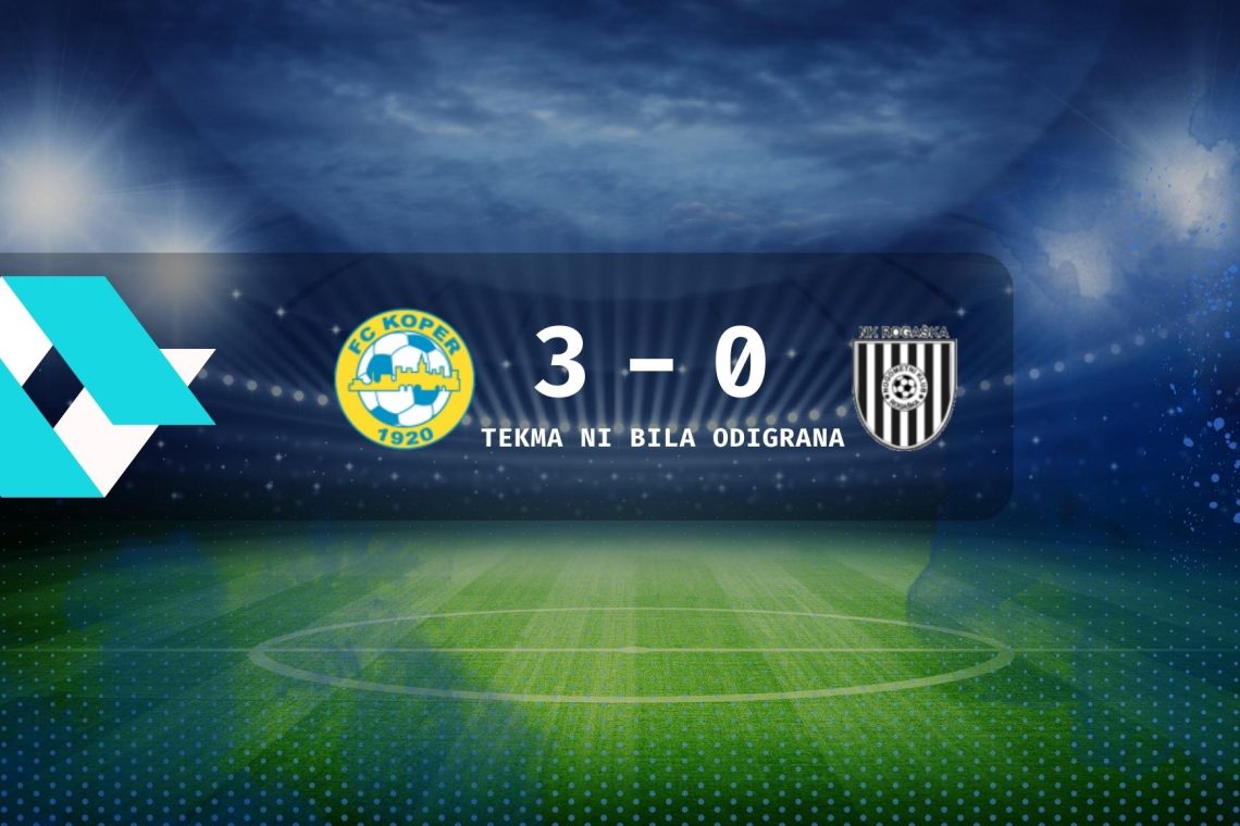 NZS: Koper za zeleno mizo s 3:0 premagal Rogaško