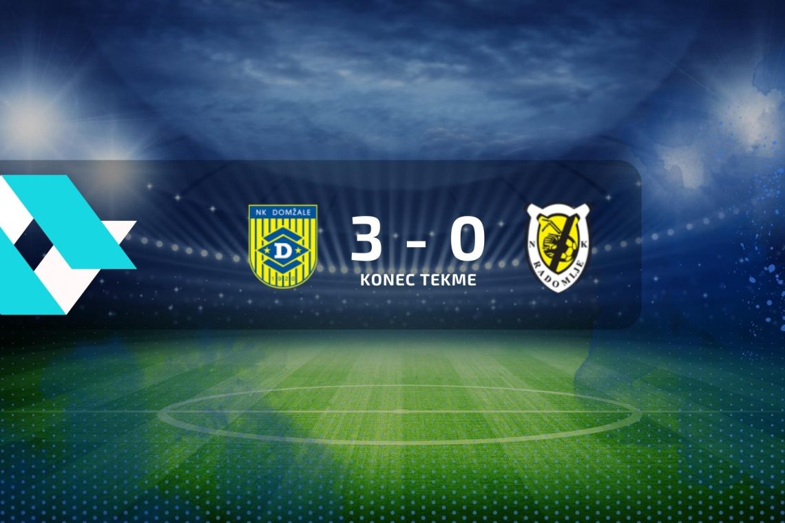 Nogometaši Domžal so premagali Kalcer Radomlje s 3:0 