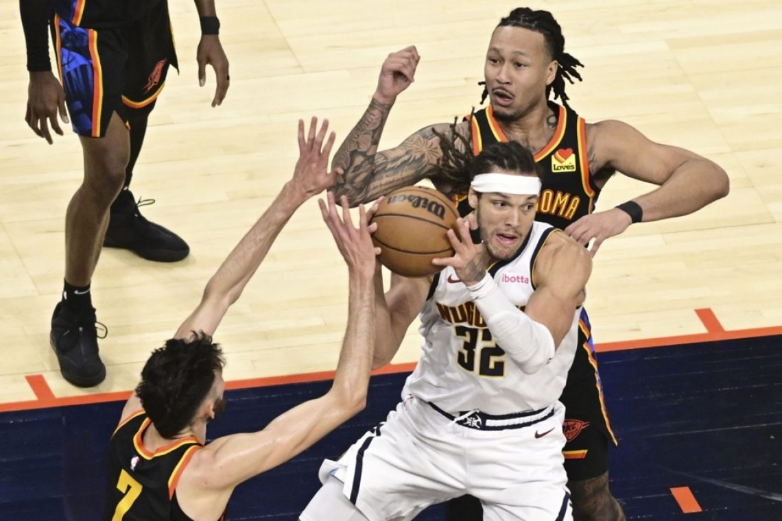 Oklahoma izenačila proti Denverju, Indiana povišala prednost