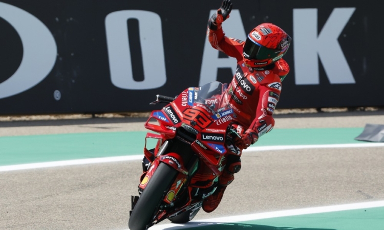 Marc Marquez v Aragonu z najboljšega startnega položaja