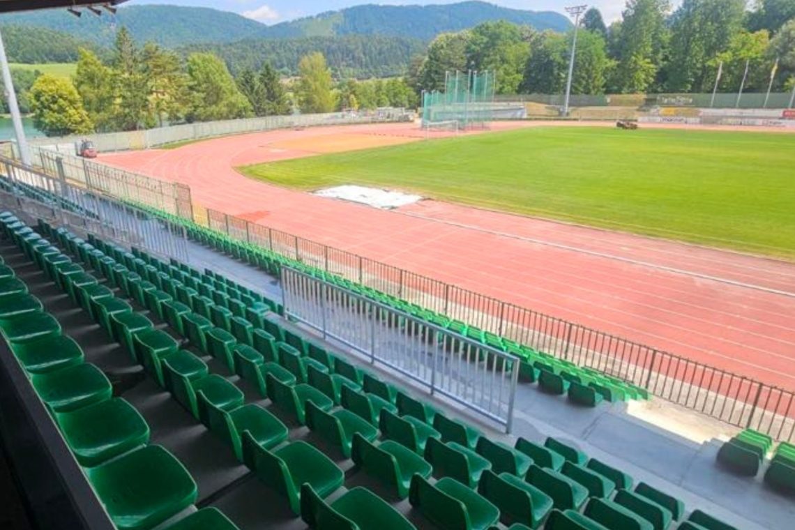 Mestni stadion Velenje dobiva novo podobo z udobnejšimi tribunami in prostori za športnike