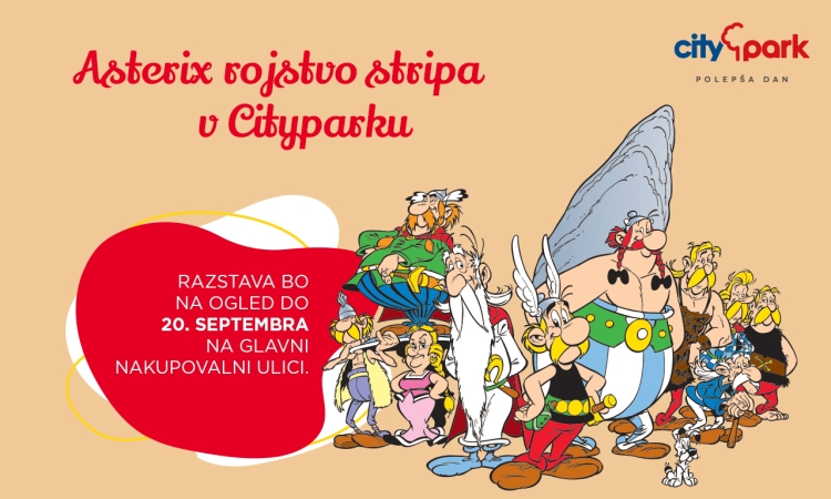 Citypark ob začetku šole z razstavo Asterixa in posebnimi akcijami