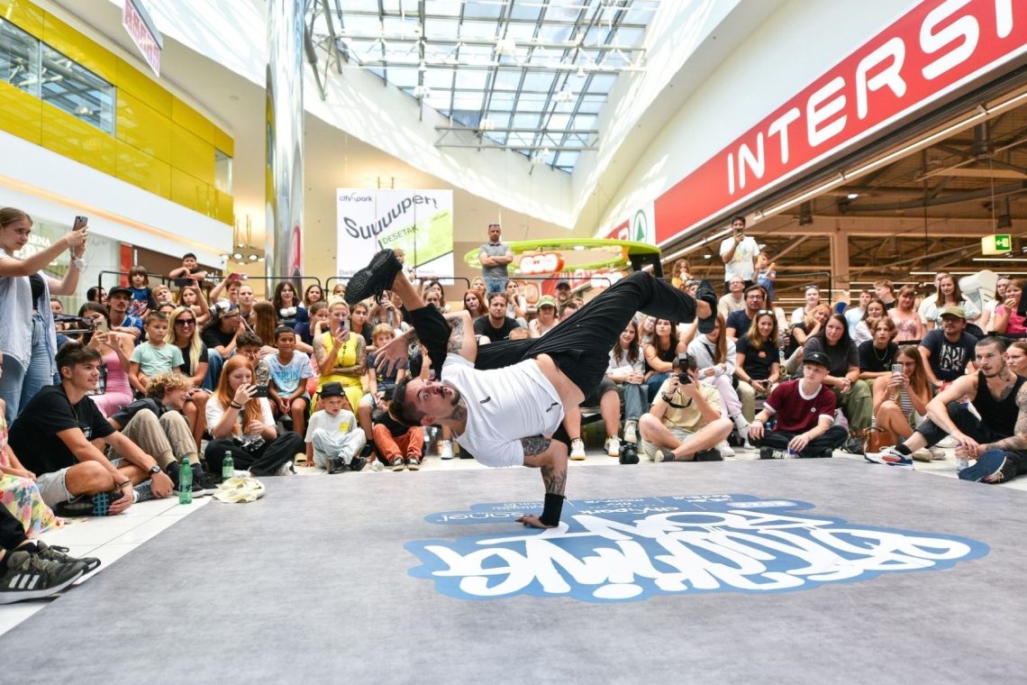 Breakdance spektakel v Cityparku