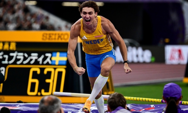 Duplantis tretji dan SP v atletiki izboljšal svoj svetovni rekord