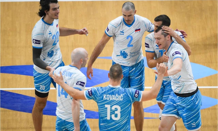 Slovenski odbojkarji pred odločilno tekmo z Nemčijo
