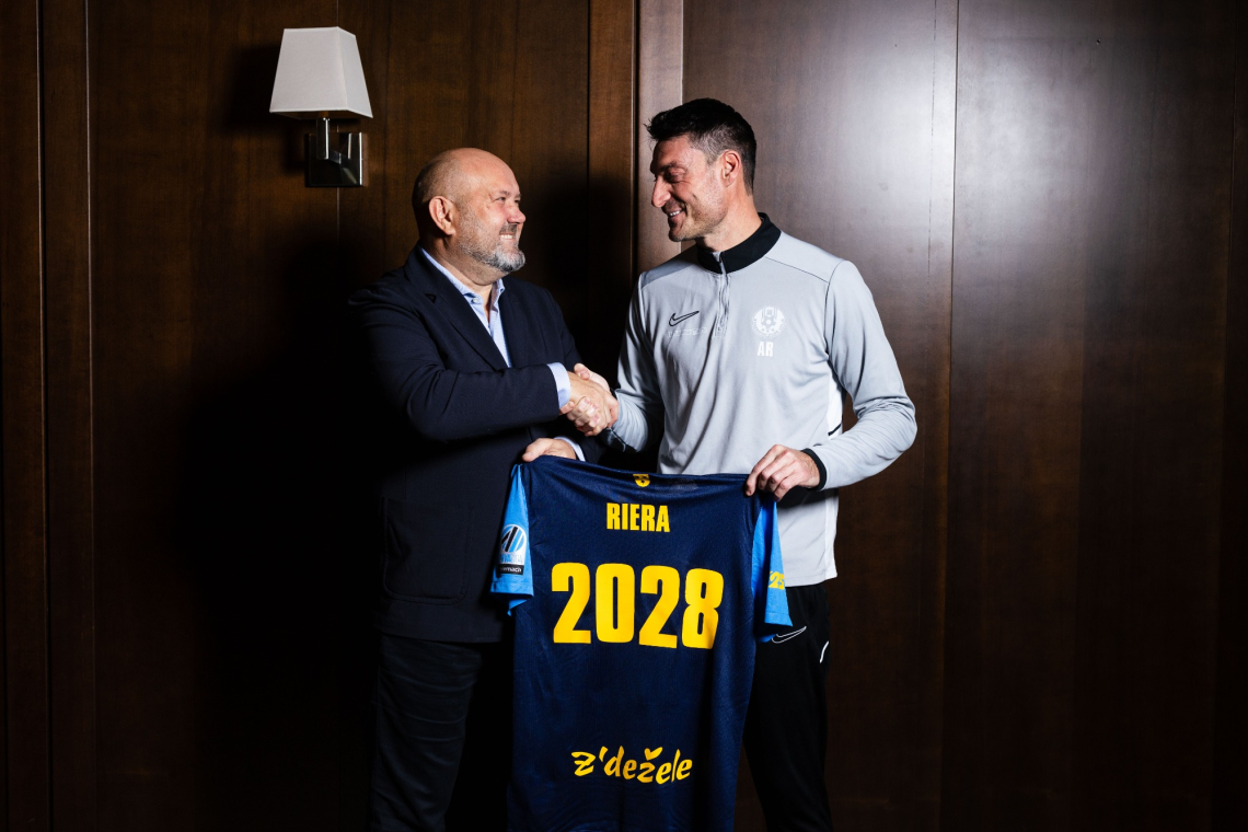 NK Celje in Albert Riera podaljšala do konca junija 2028