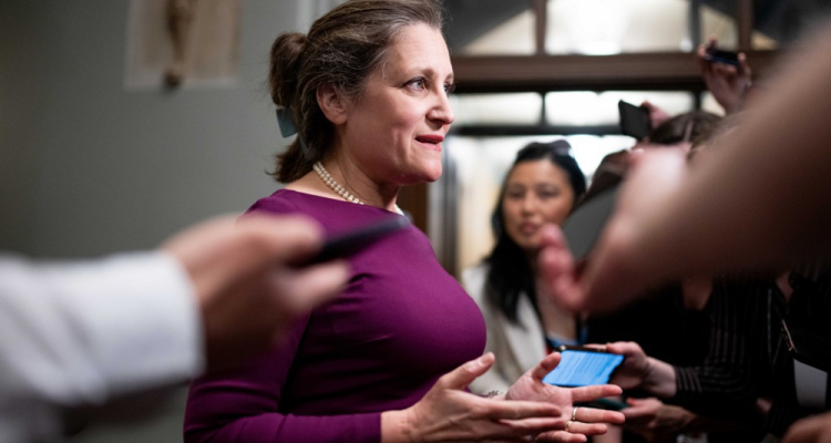 Freeland zapušča kanadski parlament in postaja svetovalka Zelenskega